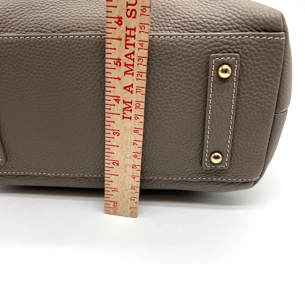 Dooney & Bourke NWT Lucca Logo Lock Hobo Taupe